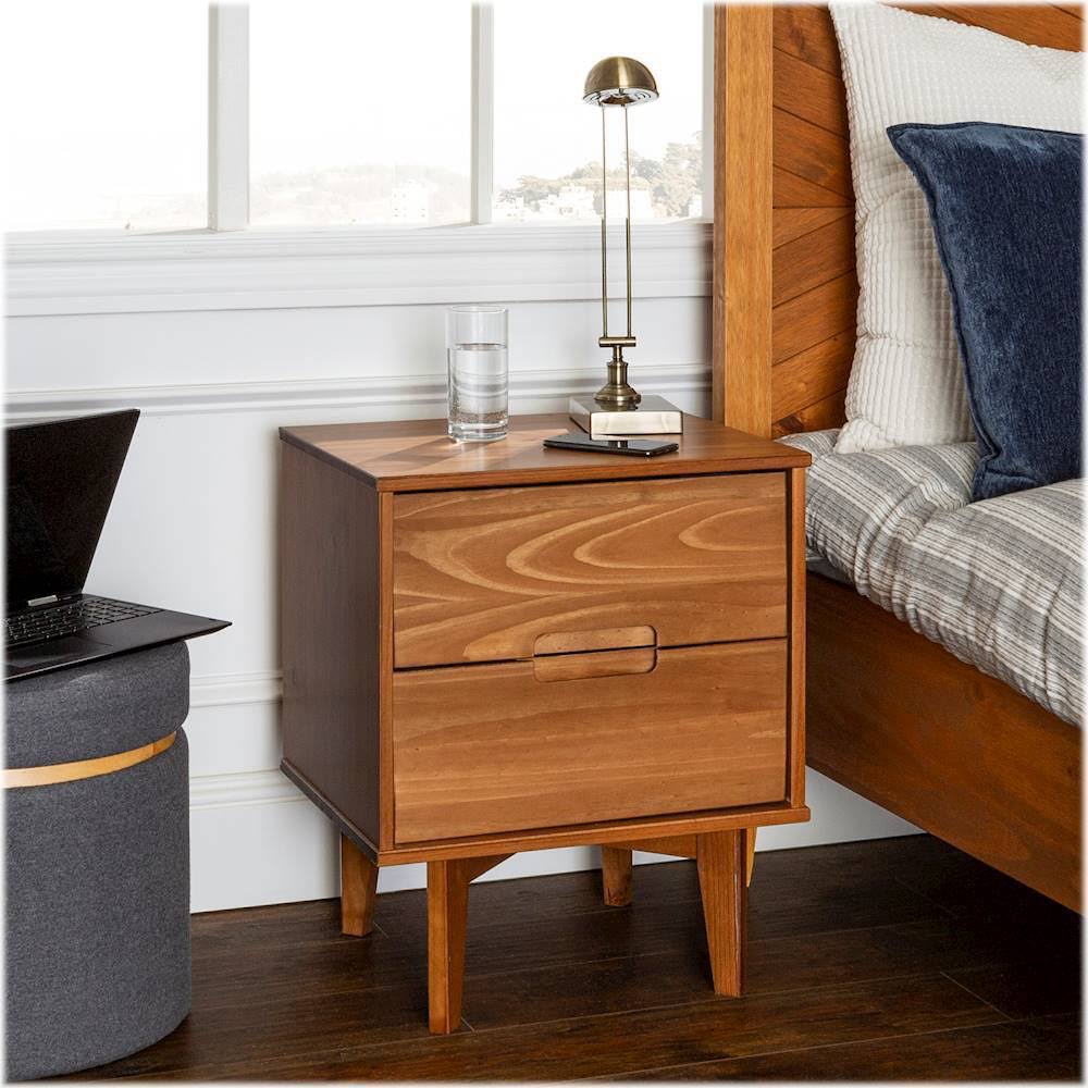 Caramel Wood Nightstand K830673