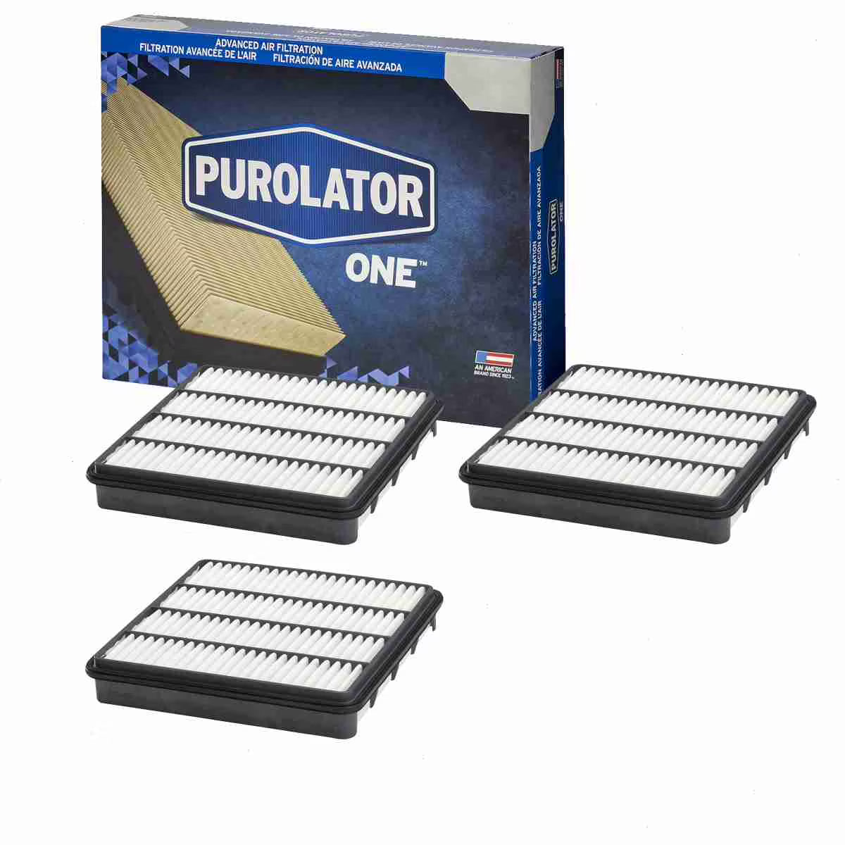 3 pc Air Filters for Intake Inlet Manifold Fuel Delivery L38174
