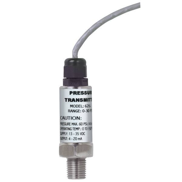 Industrial Pressure Transmitter, 0-300 Psig, 3& Cable T54849