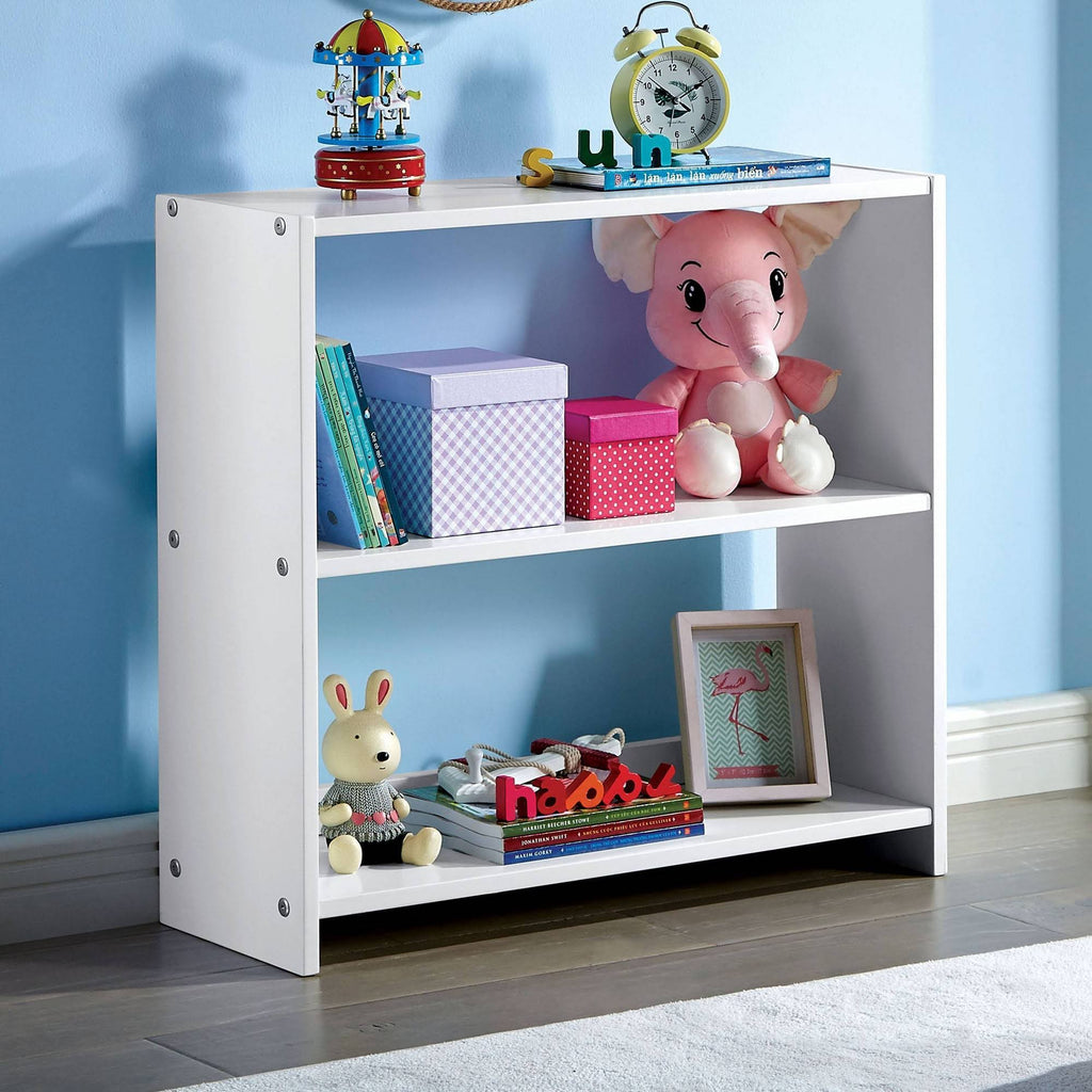 Solid Wood Bookshelf White J4054