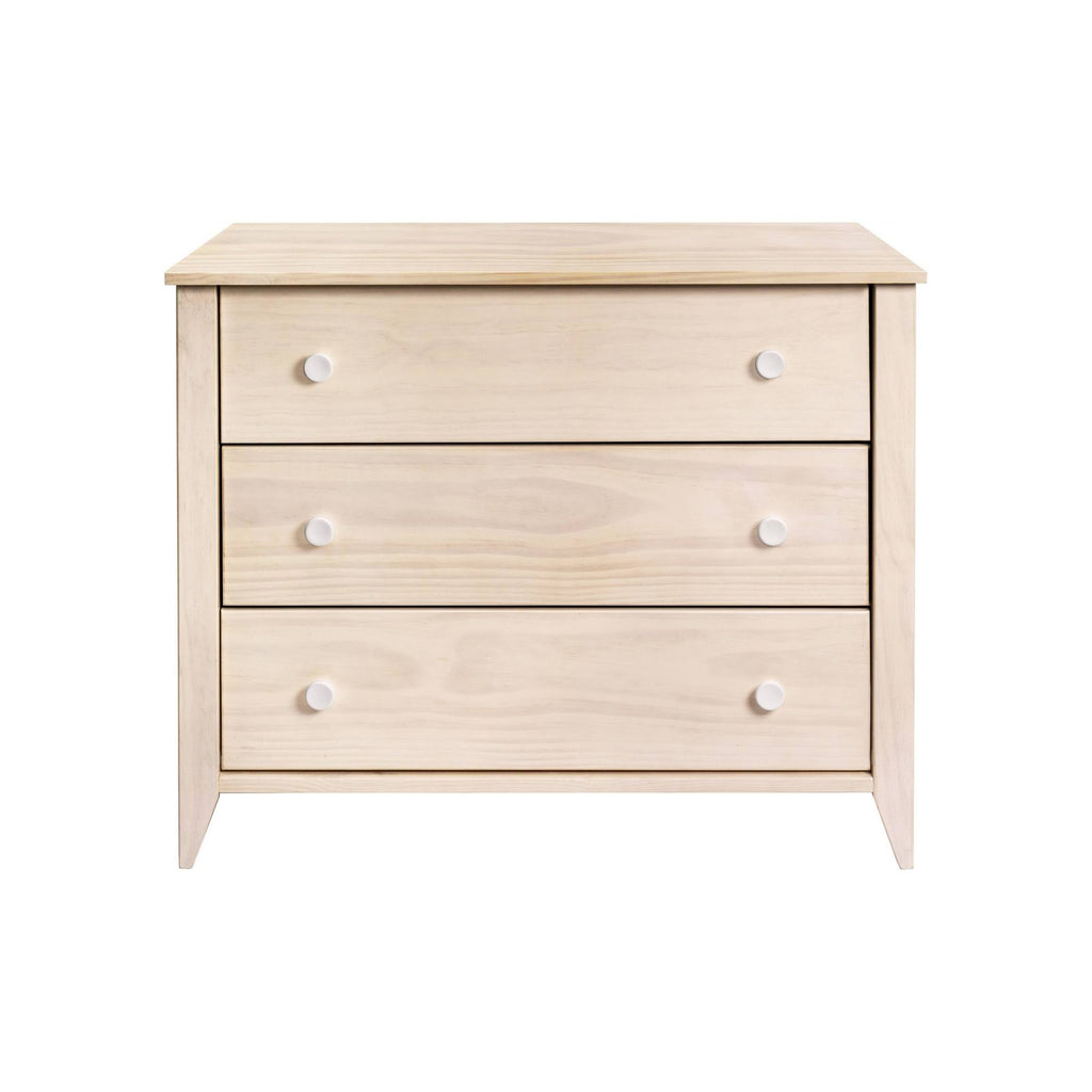 3-Drawer Changer Dresser with Removable Changing Tray Washed Natural White J939388