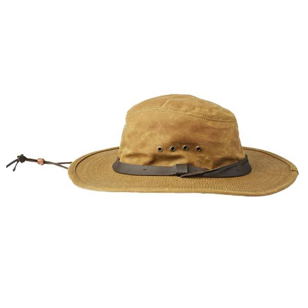 Dark Tan Tin Cloth Bush Hat Z284