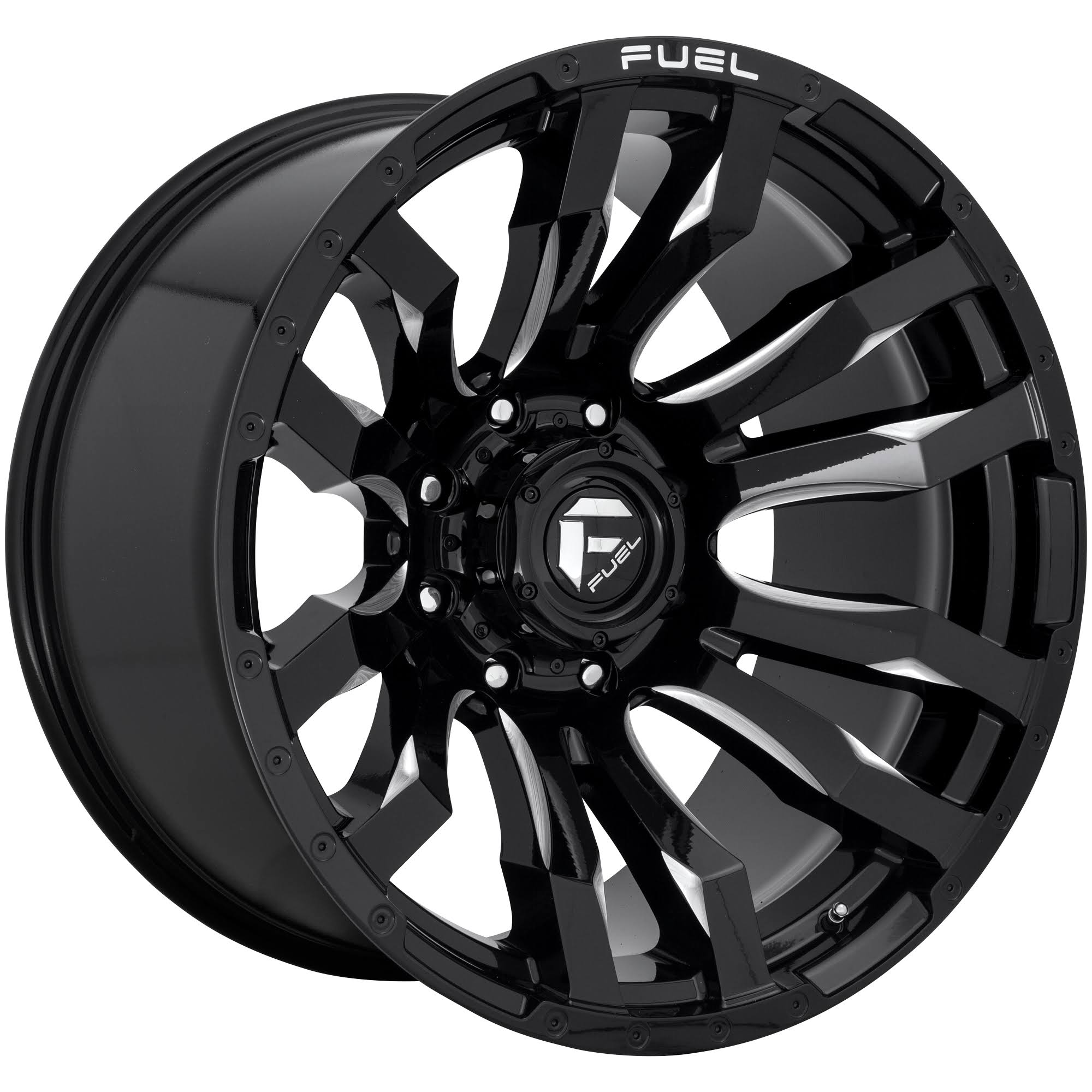 Gloss Black Milled 20mm Wheel B343