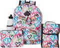 6 Piece Backpack Set with Lunch Box and Water Bottle P97854