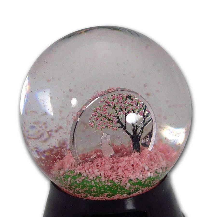 1/10 oz Silver Cherry Blossom Globe B25066