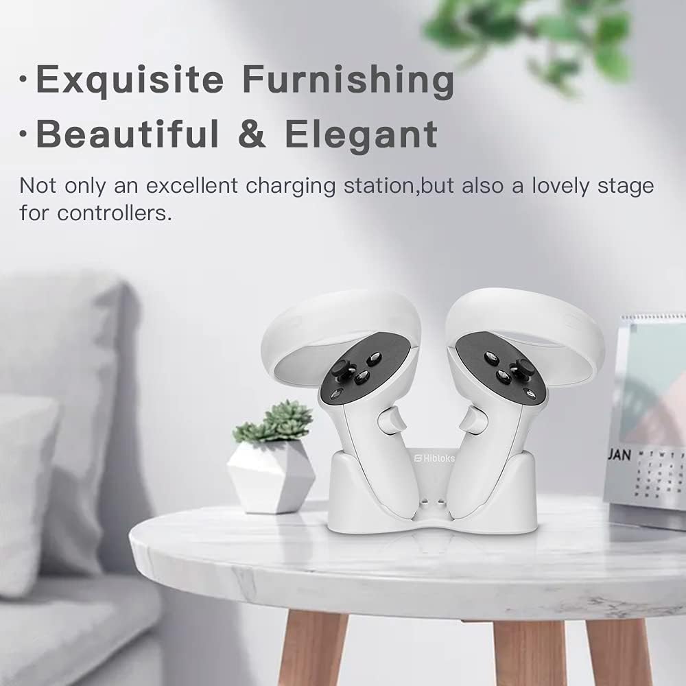 Magnetic Charging Station Set for Oculus Quest 2 Controllers, Pack of 2 I96711
