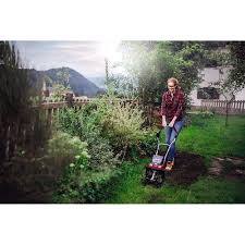 Cordless 8-Inch Tiller with 2X 3.0-Ah Battery and Fast Charger V382